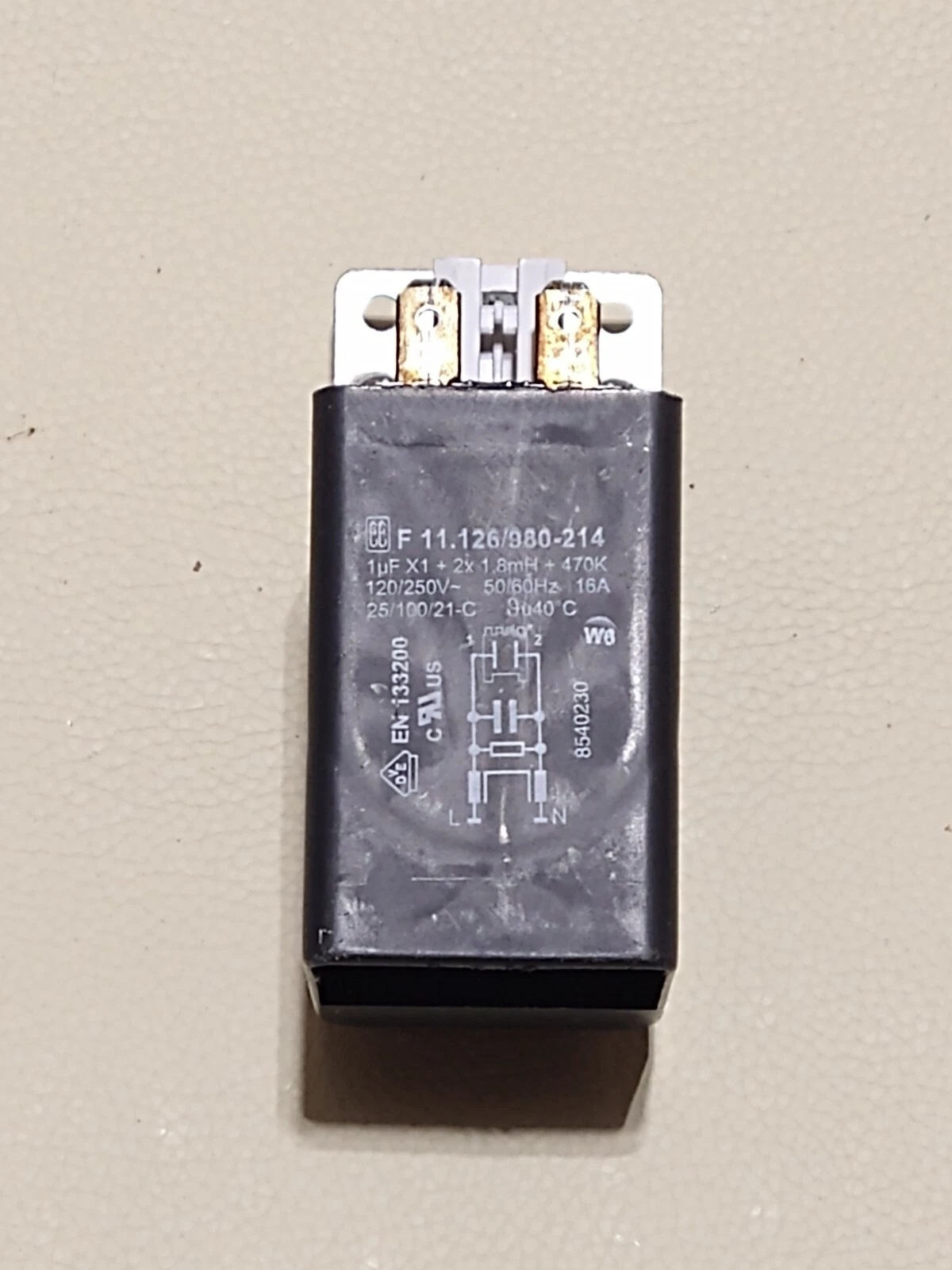 KENMORE Elite Washer EMI Noise Filter 11.126/980-2